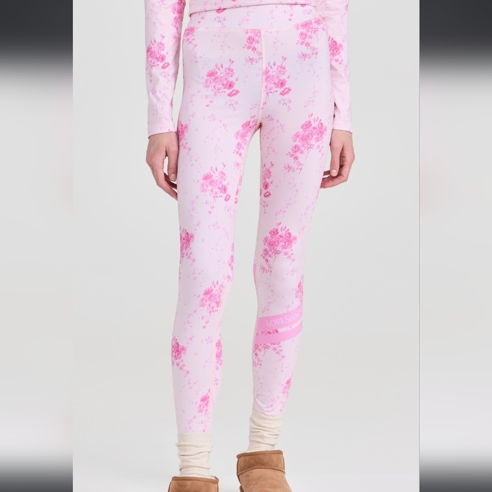 Bogner X LoveShackFancy Fire & Ice Lovely Base Layer Pants sz XXS Magenta Glow - Picture 7 of 16